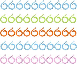 100 Pieces Stitch Marker Ring Row Counter Ring Knitting Counter Ring Stitch Counter Ring Knitting Tools Crochet Knit Counting Split Ring, Small Size(Multicolor)