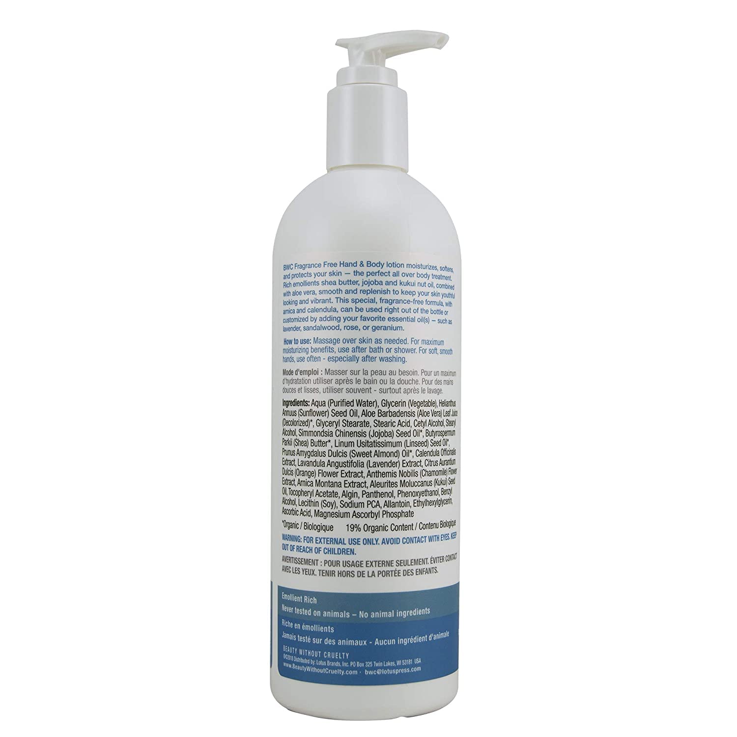 Beauty Without Cruelty Botanical Lotion Fragrance Free - 16 Fl Oz, 2 Pack