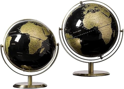 Globe The Latest World Globe Black Ocean Globe Infantil Educativo Interactivo Astronomía y Geografía Mapa Globo Globo Globo para Decoración