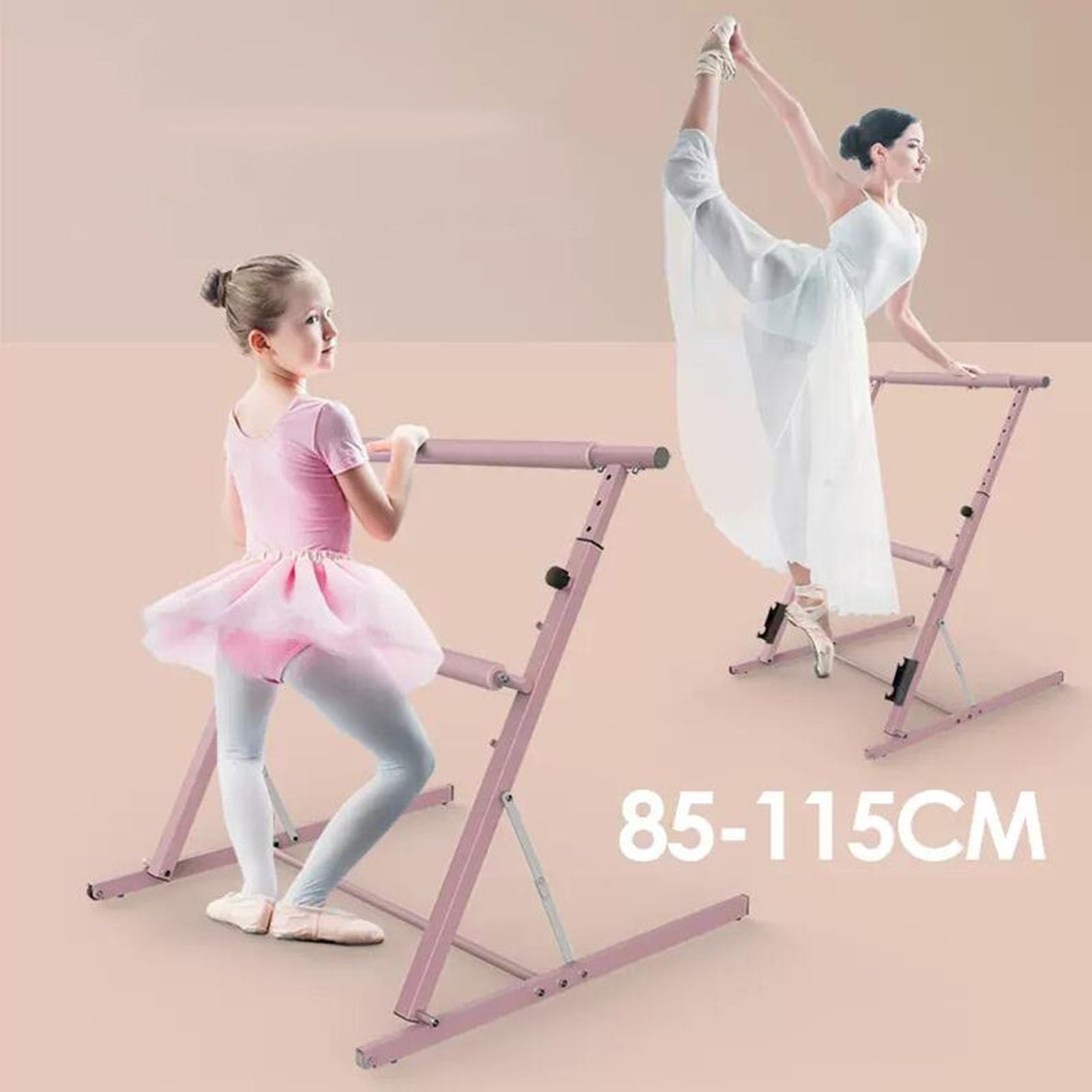 Barra de ballet ajustable portátil, plegable, 85-115 cm, equipo de estiramiento de baile para estudio en casa