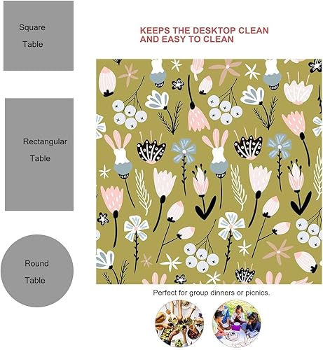 Miniatura 8 de Manteles De Mesa De Tela Multicolor para Fiestas Línea Visual Gradiente Ilusión Óptica Divertida Mesa De Picnic Para Decoración De La Cena Del