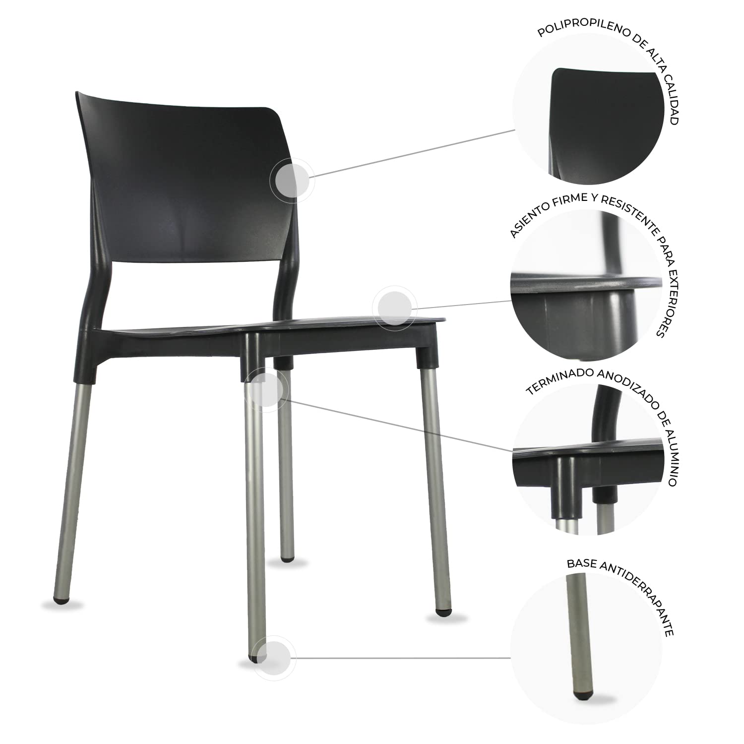 Silla Escritorio Set Sillas Para Comedor De Plástico Estilo