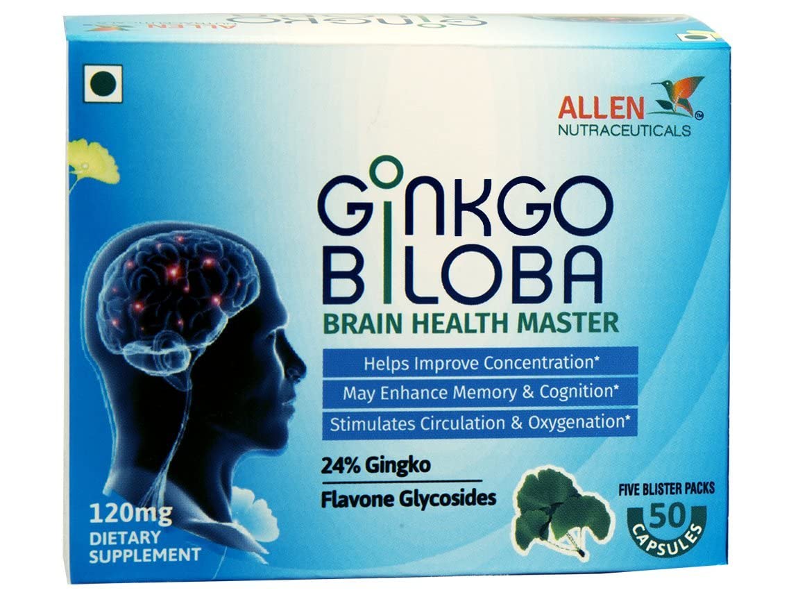Allen Nutraceutical GINKGO BILOBA Brain Health Master Amazon.in