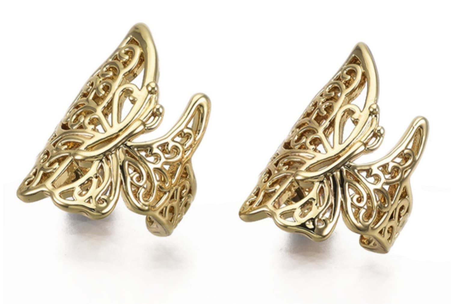 Via Mazzini Fashionable Gold Plated Butterfly Design Non-Pierced Clip-On Ear Cuff Earrings For Women And Girls (ER2090) 1 Pair (B0BQ3K5GZ7) Amazon Price History, Amazon Price Tracker