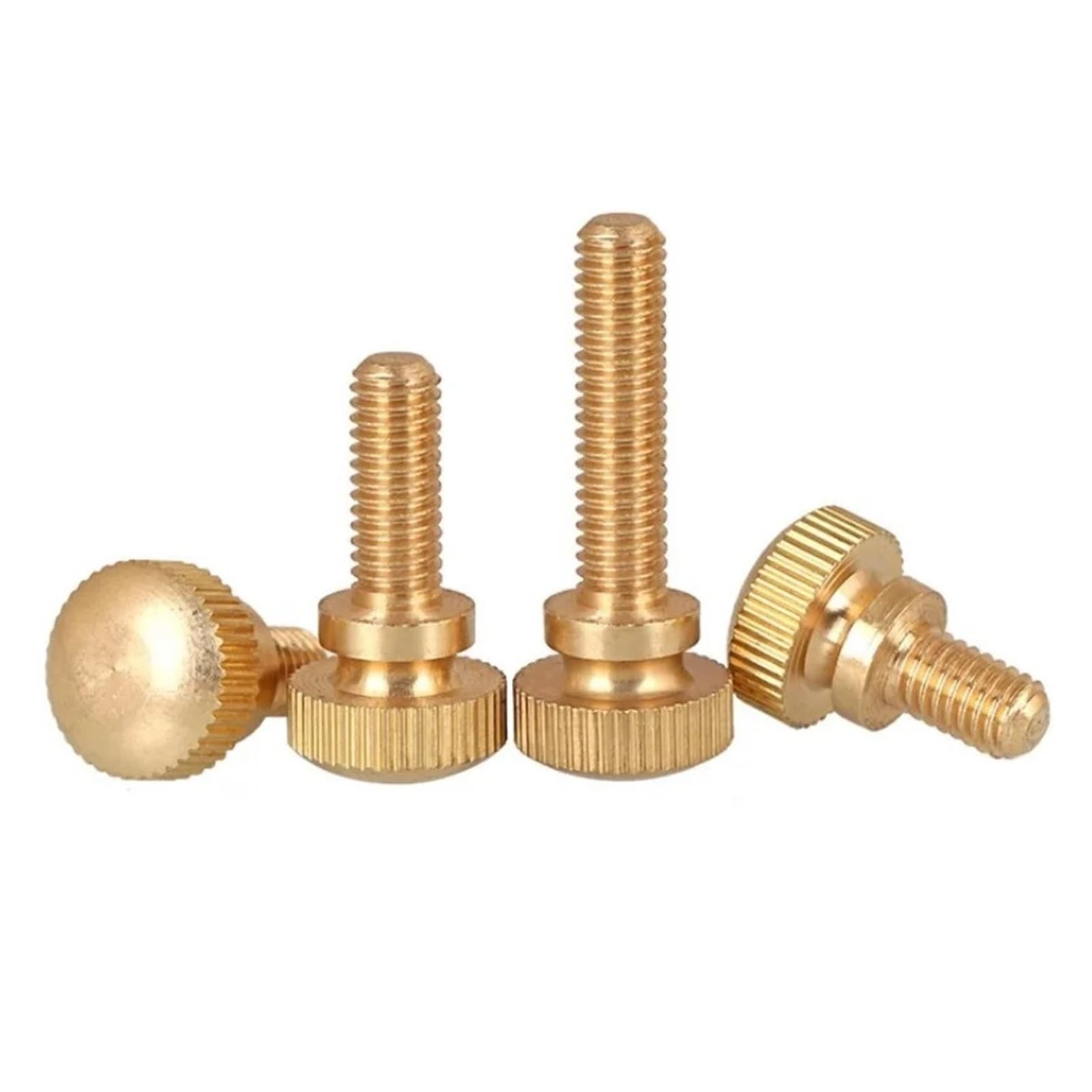 10-100Pcs Messing Doppelschicht Rändelschrauben Stufenkopf werkzeuglose Schrauben M3-M10 PC-Gehäuse Elektronik(M6x10(dk 14)-5pcs)