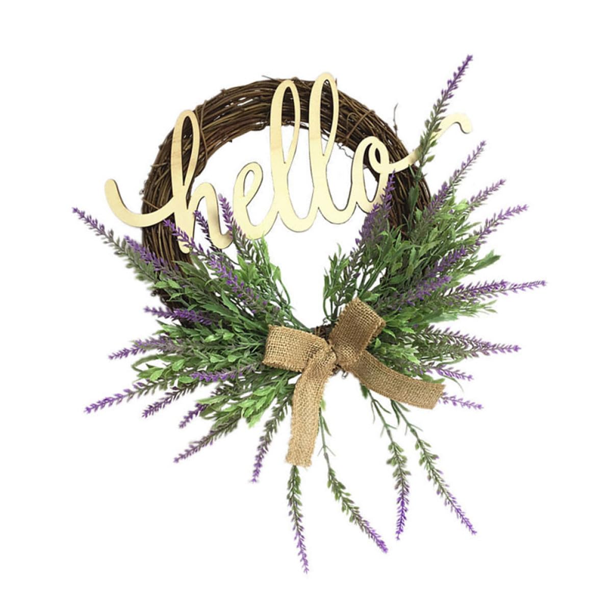 Baluue Künstliche Lavendelgirlande 35,5cm Violett Langlebige Dekogirlande für Haustür Wand und Hochzeit Wetterfest Haushaltssichere Wohnraumdekoration Zufällige Farbe