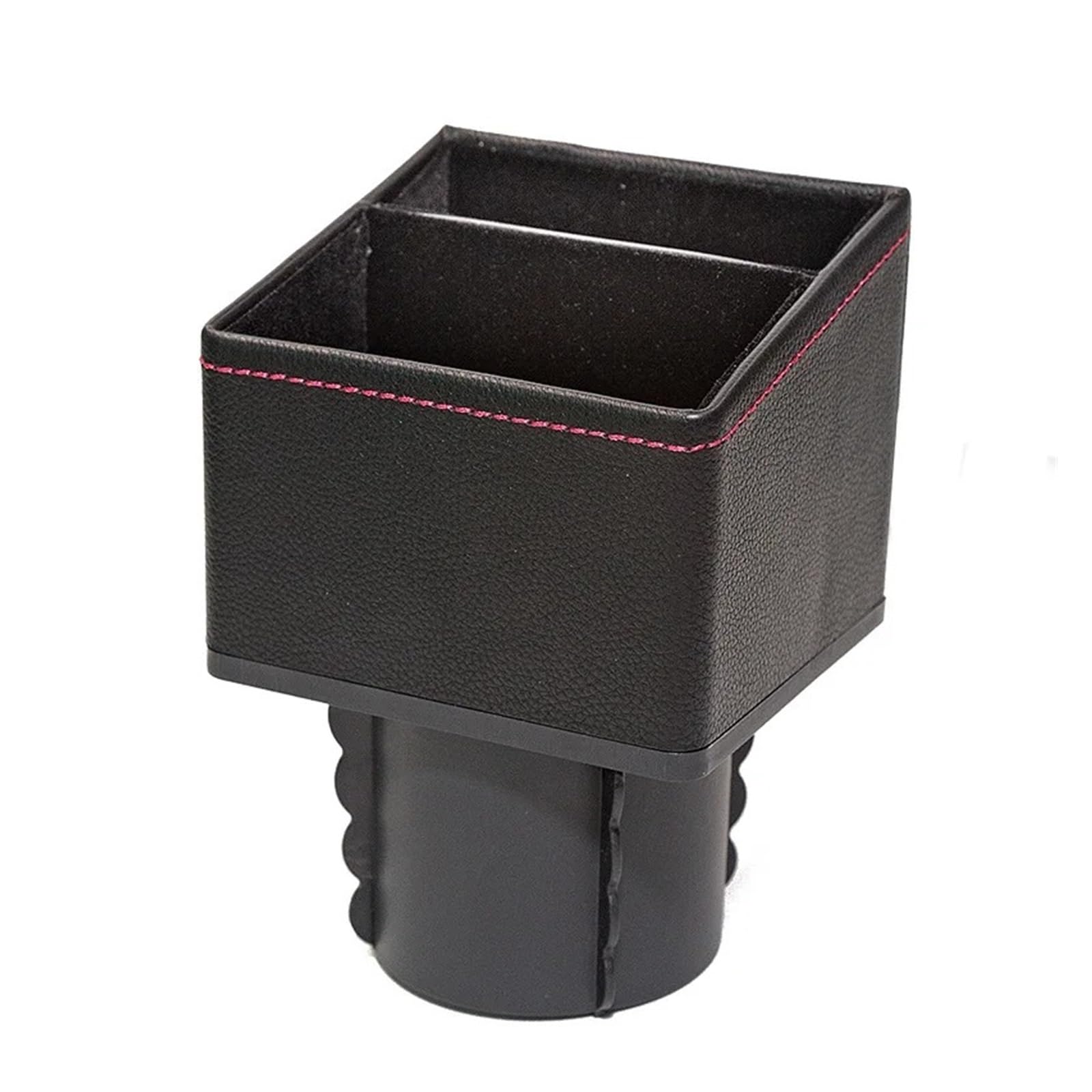 HXVGEGKPYK Armrest Storage Tray PU Leather Square Console Container Car Center Control Pocket Organizer Cup Holder & Coin Collector Auto Interior Storage Box Centre Console Storage Box(1)