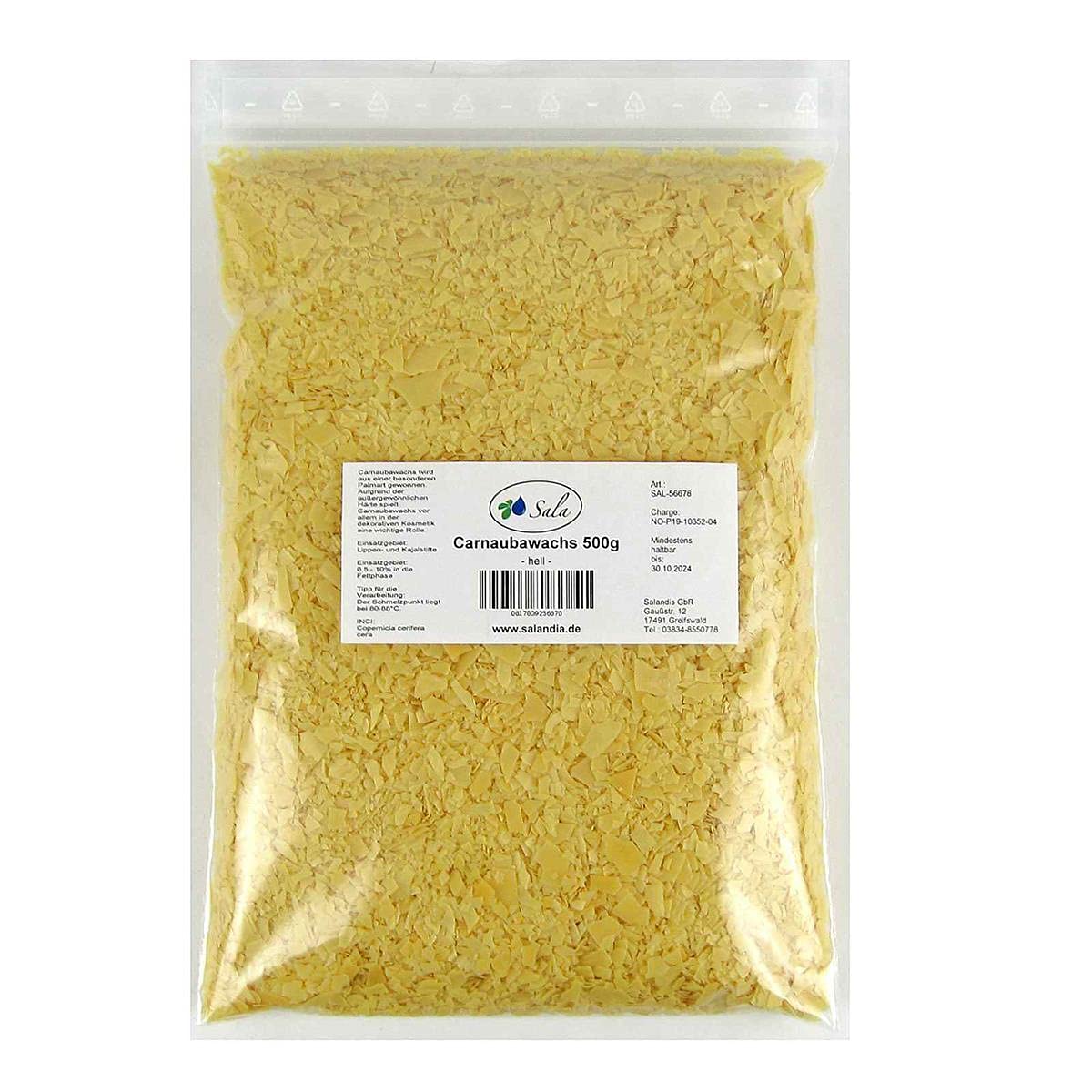 Sala Cire de carnauba light sachet de 500 g