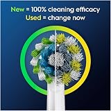 Oral-B Pro Cross Action Original Electric Toothbrush Head, X-Shape and Angled Bristles for Deeper Plaque Removal, Pack of 12 Toothbrush Heads, Suitable for Mailbox, White - 4