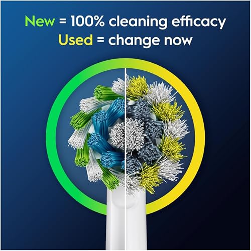 Oral-B Pro Cross Action Original Electric Toothbrush Head, X-Shape and Angled Bristles for Deeper Plaque Removal, Pack of 12 Toothbrush Heads, Suitable for Mailbox, White - 4
