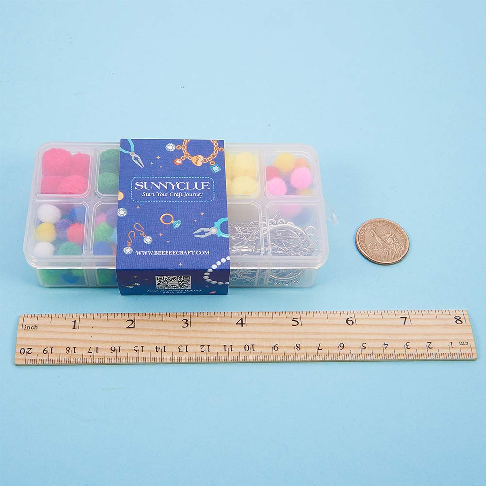 SUNNYCLUE 1 Scatola Fai da Te 10 Paia di Orecchini Pendenti con Perline Turchesi, Kit per