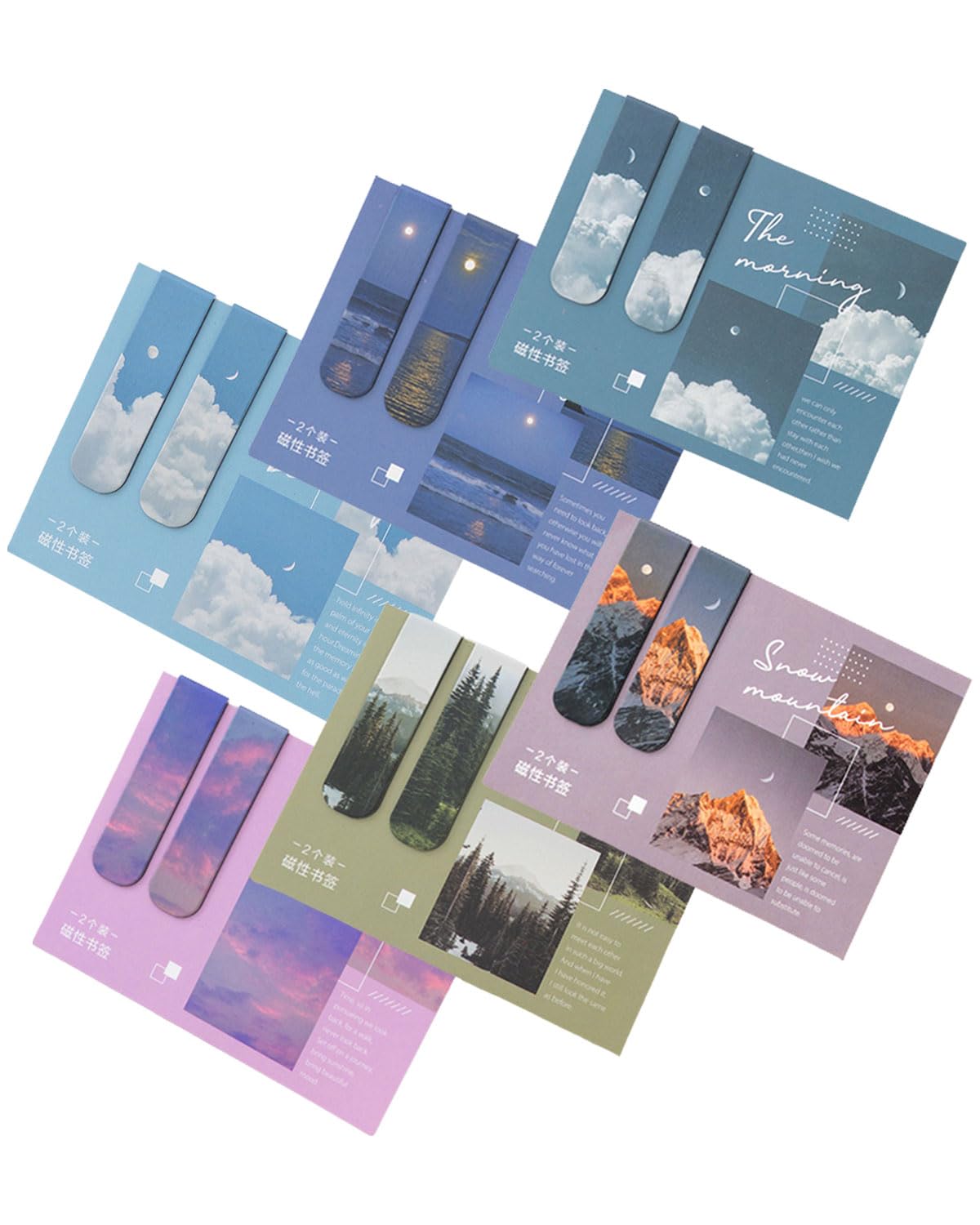 ZAMXHUG Marcapáginas Clips de Página - 12 pcs Marcadores de Libros Magneticos,marca paginas libros,marcapaginas libro,Marcapáginas Magnéticos para Amantes de los Libros, Estudiantes, Profesores