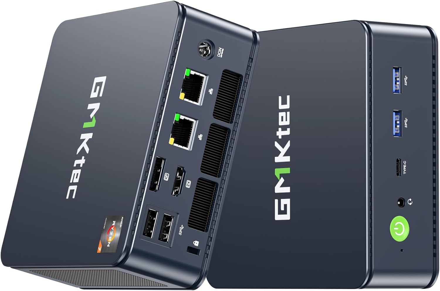 GMKtec Gaming Mini PC Ryzen 7 32GB RAM Dual NIC LAN 2.5Gbps Desktop Computers 4K Display, WiFi 6E, USB3.2, USB-C, BT 5.2, DP, HDMI (AMD R7 5825U, 32GB+512GB) GMKtec Gaming Mini PC Ryzen 7 32GB RAM Dual NIC LAN 2.5Gbps Desktop Computers 4K Display, WiFi 6E, USB3.2, USB-C, BT 5.2, DP, HDMI (AMD R7 5825U, 32GB+512GB)