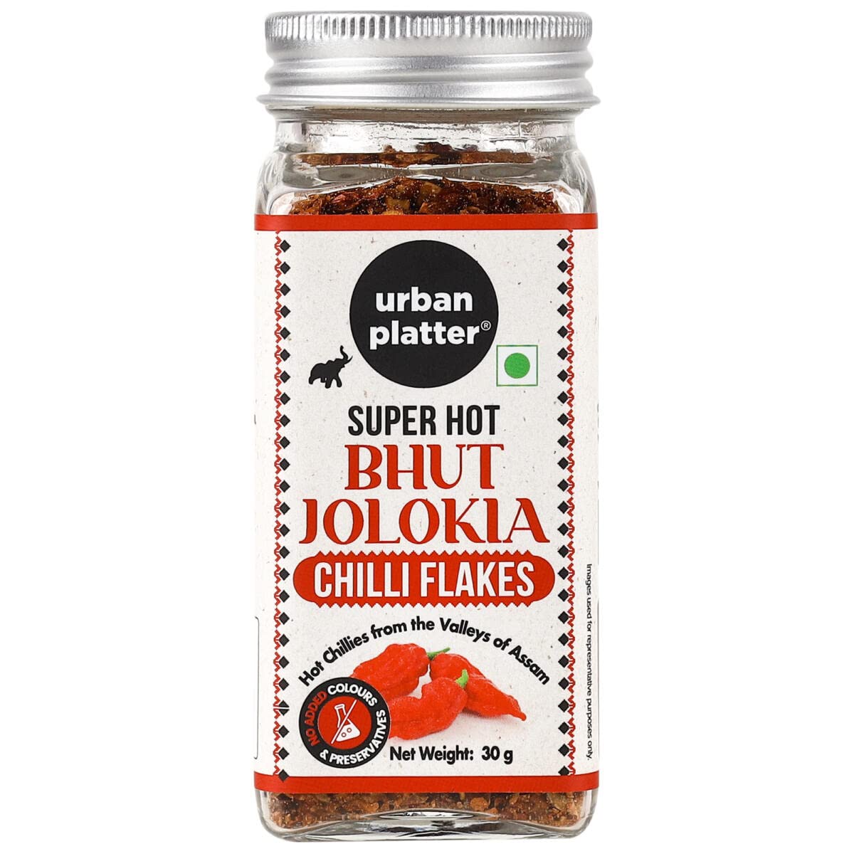 See full amazon price history chart for Urban Platter Bhut Jolokia Flakes, 30g (Ghost Pepper Chilli from The Valleys of Assam, Naga Chilli, Fiery & Hot, Sprinkle Over Pizzas, Pasta, Garlic Bread, Use in stir-Fries, Noodles) Urban Platter Bhut Jolokia Flakes, 30g (Ghost Pepper Chilli from The Valleys of Assam, Naga Chilli, Fiery & Hot, Sprinkle Over Pizzas, Pasta, Garlic Bread, Use in stir-Fries, Noodles) (B0BHYS41HP) Amazon Price History, Amazon Price Tracker