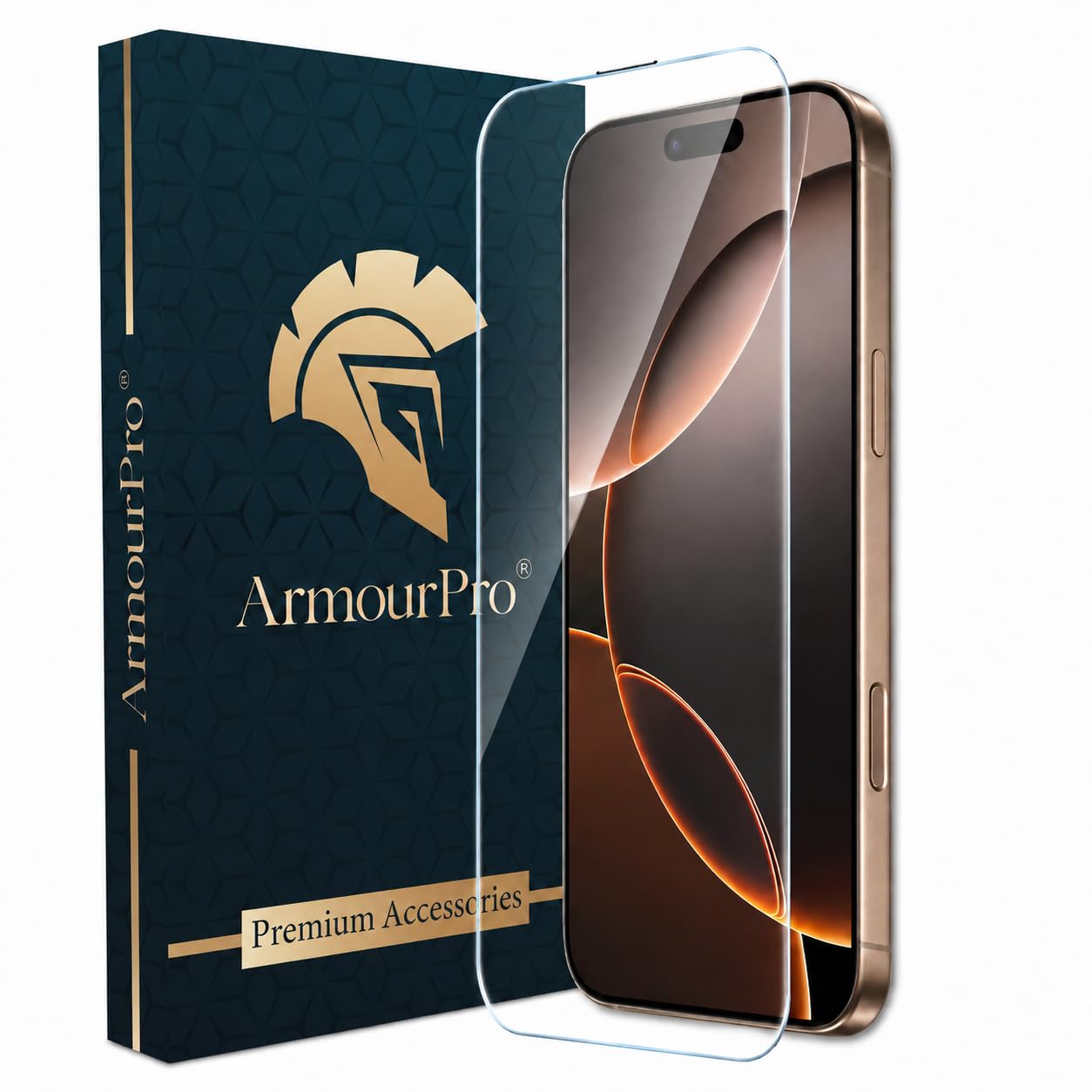 ArmourPro Military-Grade Gorilla Borderless Tempered Glass for iPhone 16 Pro Max (6.9 Inches) with Installation Kit | Anti Dust Mesh Filter, Shatterproof, Full Screen Coverage-image-42