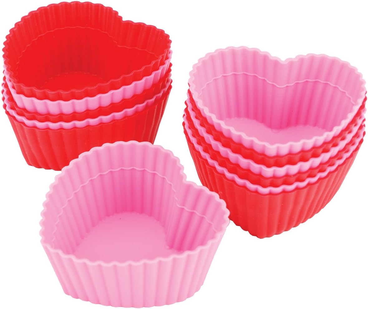 Heart Silicone Baking Cup 12Ct