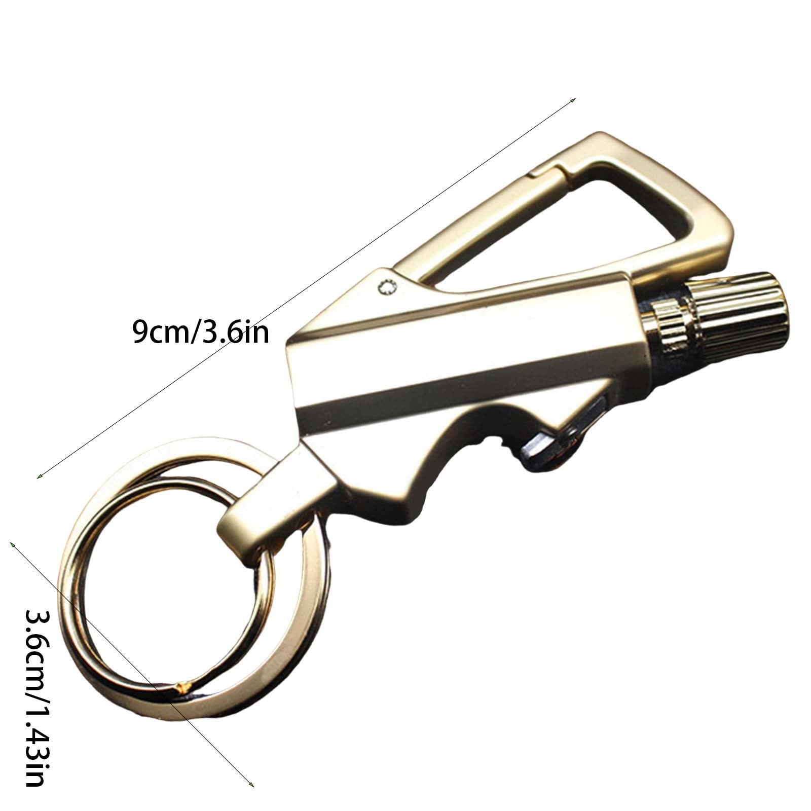 Amazon.co.jp: LANWHO 金属製灯油ライター（黒） キーホルダー付き 3 
