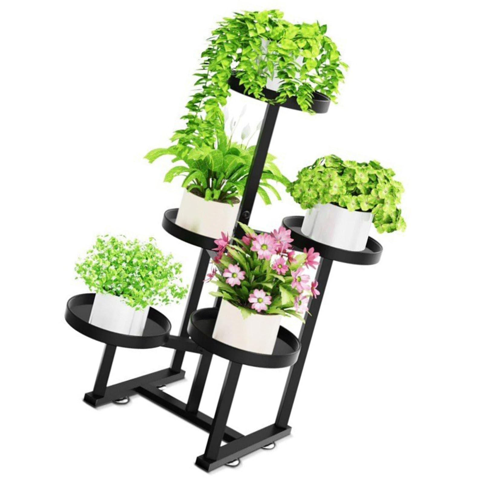 Piceioep Adaptable 5 Layer Metal Plant Structure for Optimal Growth of Climbing Vegetables Indoor Plant Holder