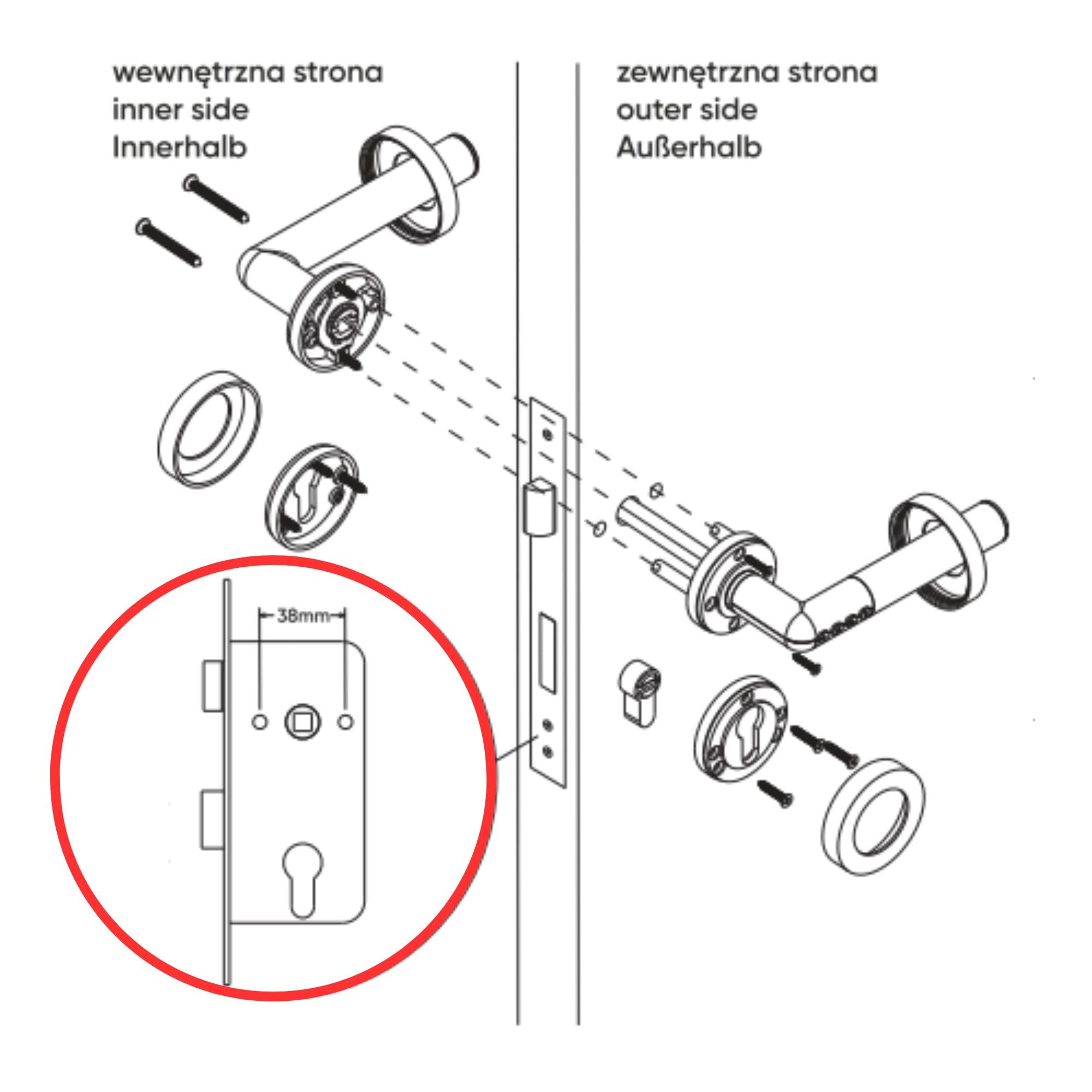 Elektronisches Türschloss Bluetooth Smart PIN- und Bluetooth 4.0 - Öffnung IP44 (Silber)