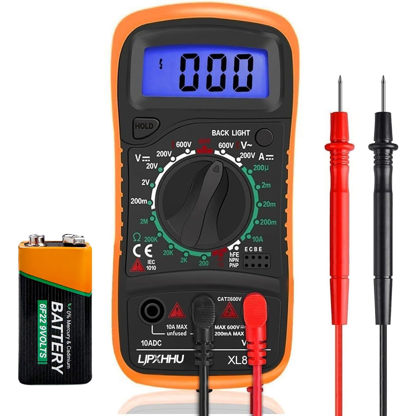 Digital multimeter measures electrical parameters with precision