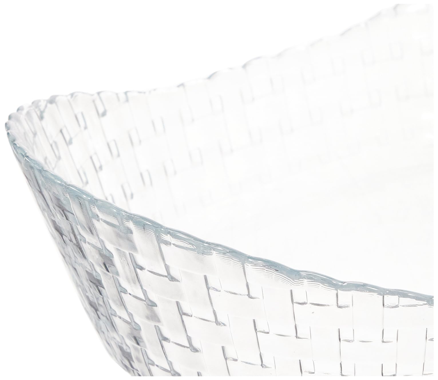 Pasabahce Habitat 1 cuenco ovalado de cristal con forma de barco BOL Schale Cappa BOL Taco Glass Bowl 260 mm 10.25 pulgadas 10585