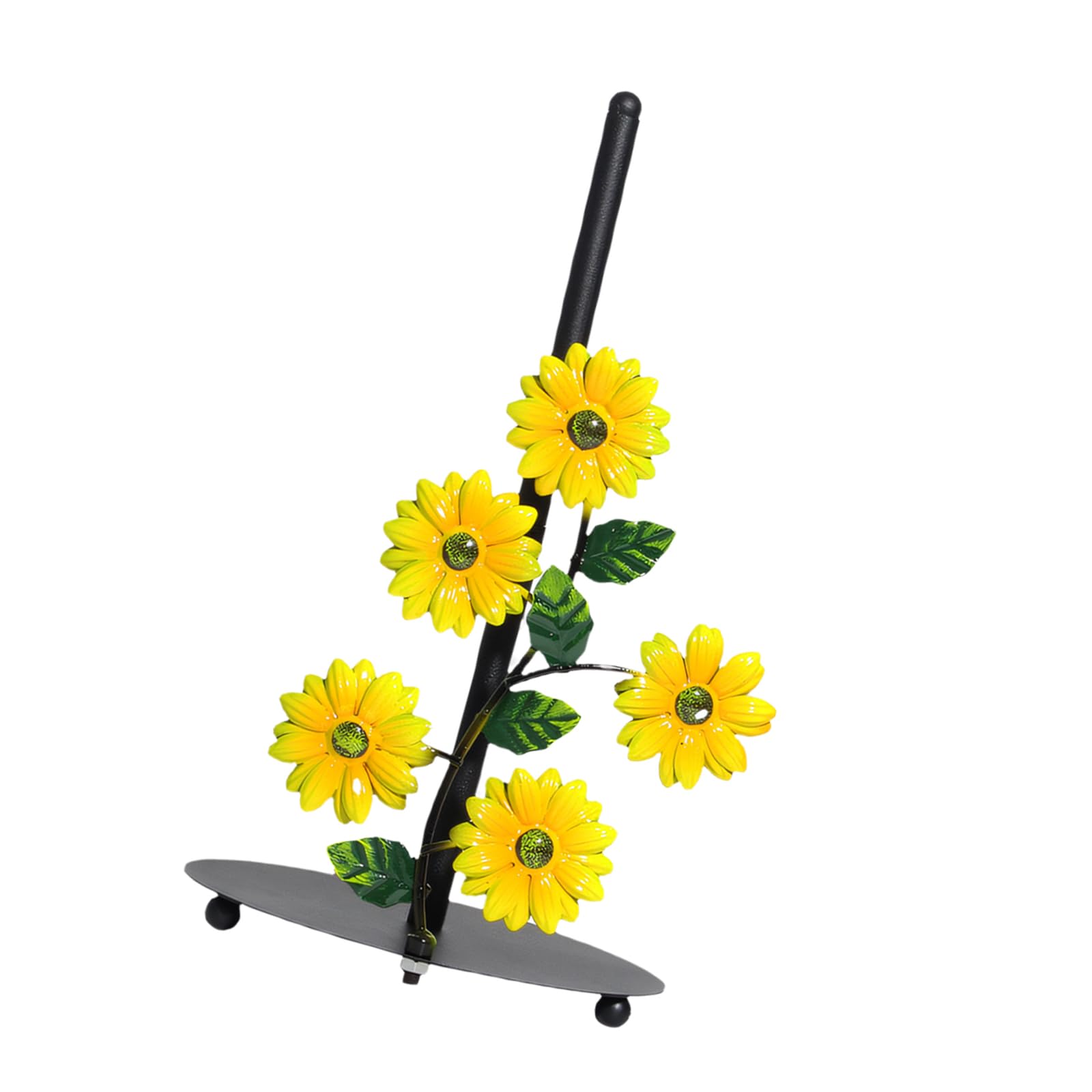 Wall Mounted Sunflowers Paper Towel Holder Artistic Themed Tissue Paper Stand for Kitchen and Bathroom Storage Towel Storage Rack