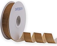 Vista 10 de Cinta de terciopelo negro de un solo lado, carrete de 1 pulgada por 10 yardas