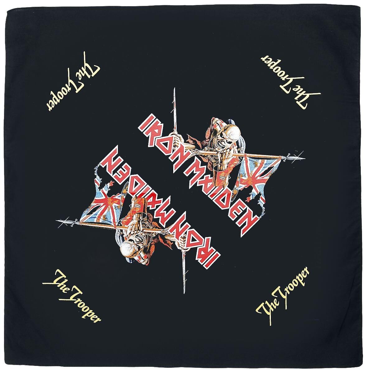 Iron Maiden Men's Black Rocks-Off The Trooper Bandana