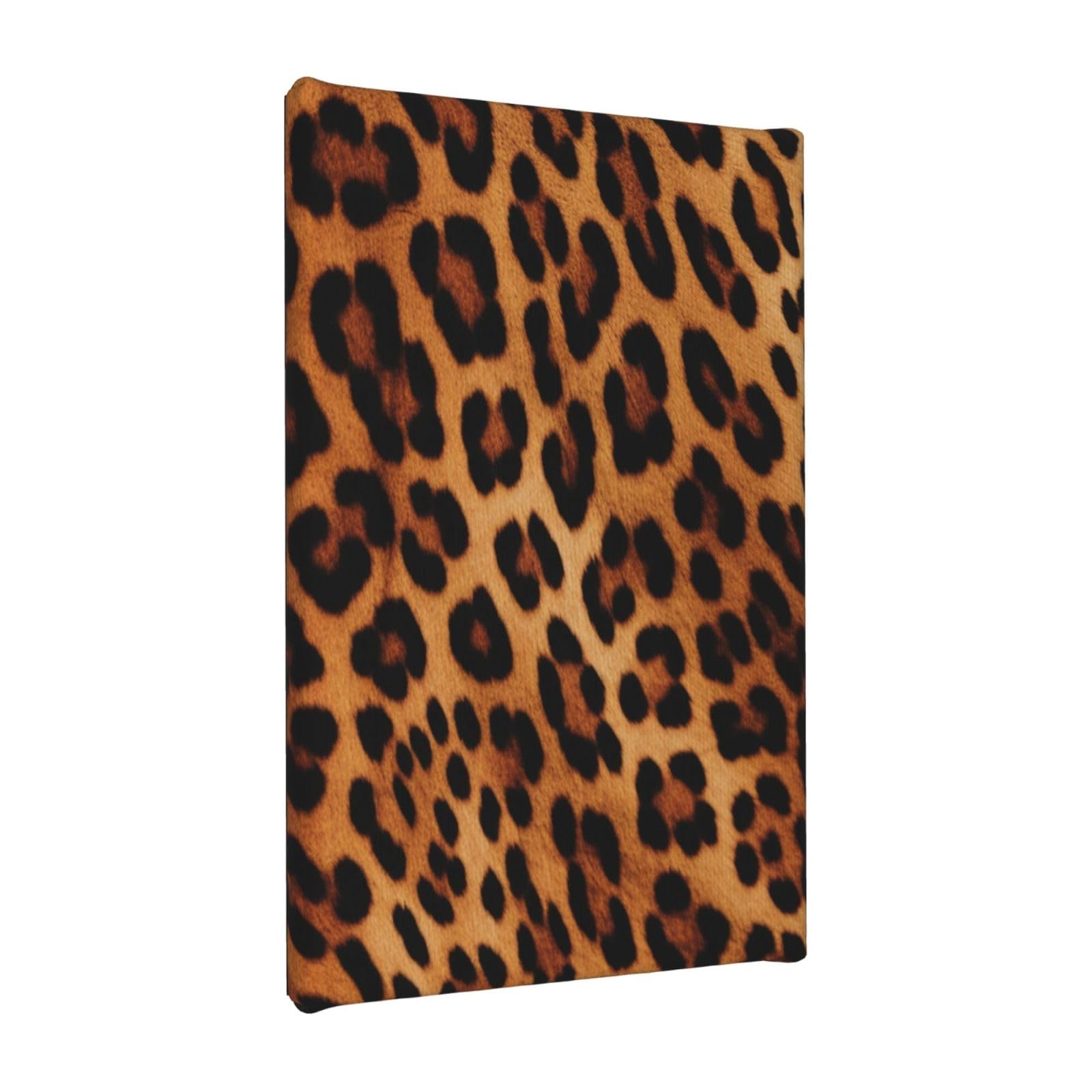 YKLJG Leopard Print Printed Wall Art Canvas Painting 20x30 CM Wooden Framed Picture Painting Artwork Prints for Bedroom Kitchen Home Office Decor