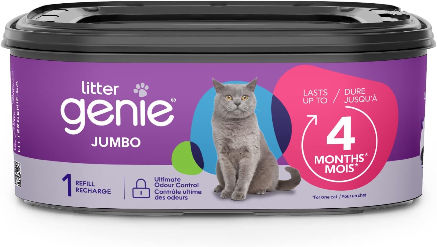 Litter Genie Jumbo Refill Up to 4 months of supply long lasting cat