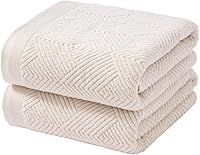 Vista 11 de sense gnosis Juego de 2 toallas de mano amarillas de tejido a rayas, 100% algodón de rizo súper suave, altamente absorbente, toalla facial