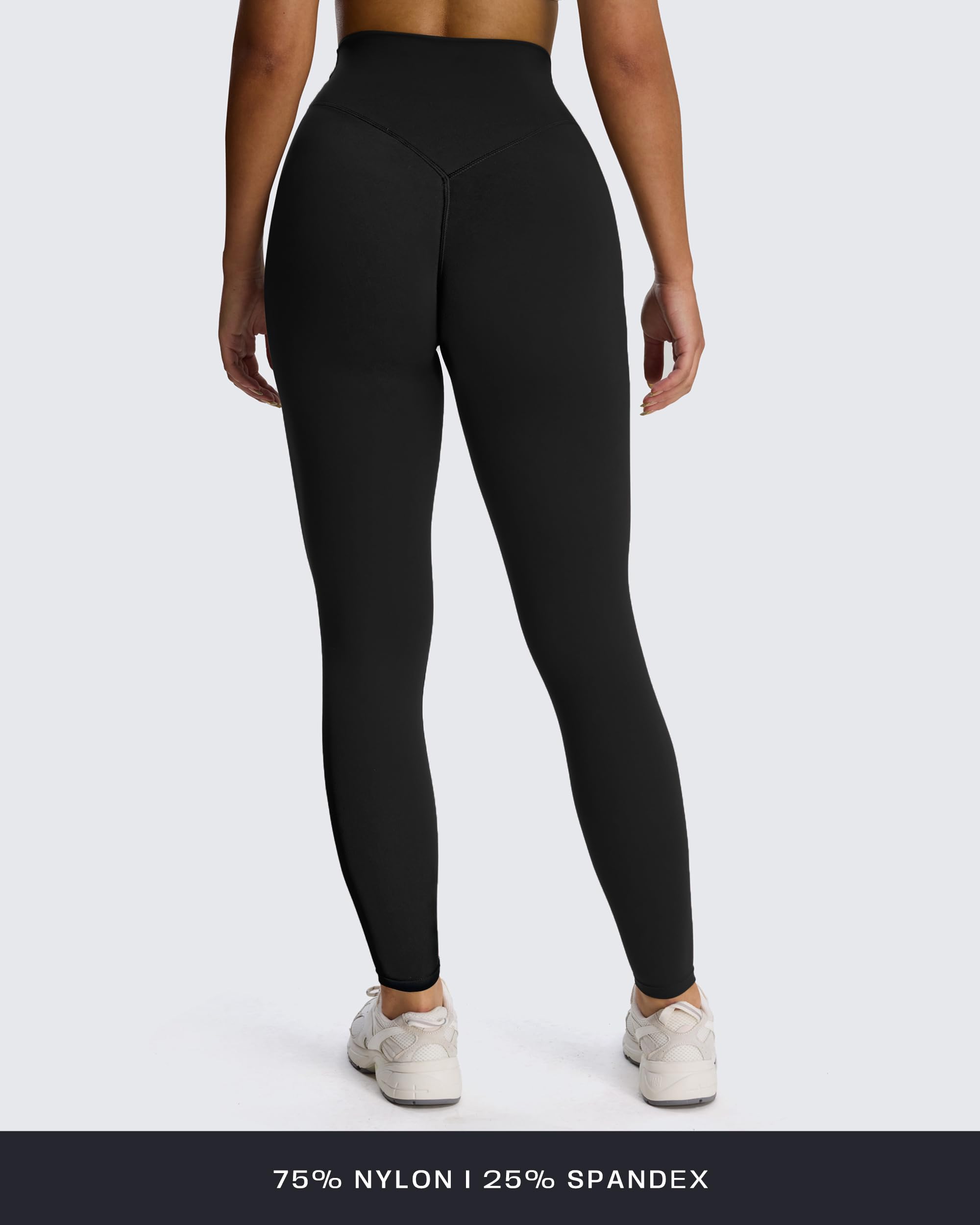 Aoxjox Damen Leggings Illusion Ruched Leggings