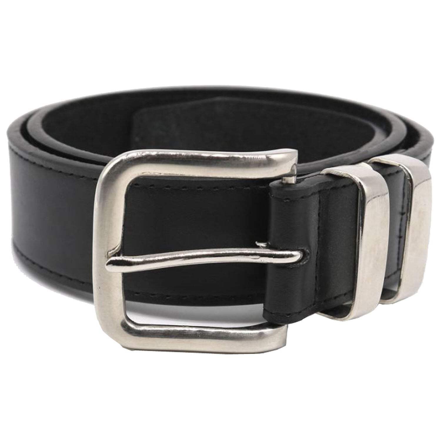 Duke D555 Mens Noah Big Tall Double Metal Loop Leather Belt