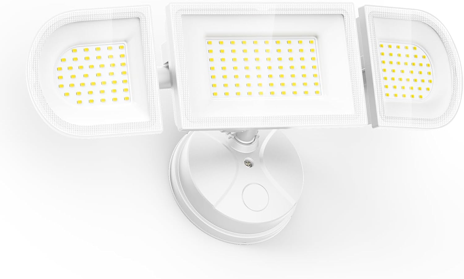 150W Flood Lights Outdoor Waterproof IP65, Exterior LED Floodlights with 3 Adjustable Heads, 15000LM Super Bright Security Lights Fixture, Outside Lights for House, Backyard White 1