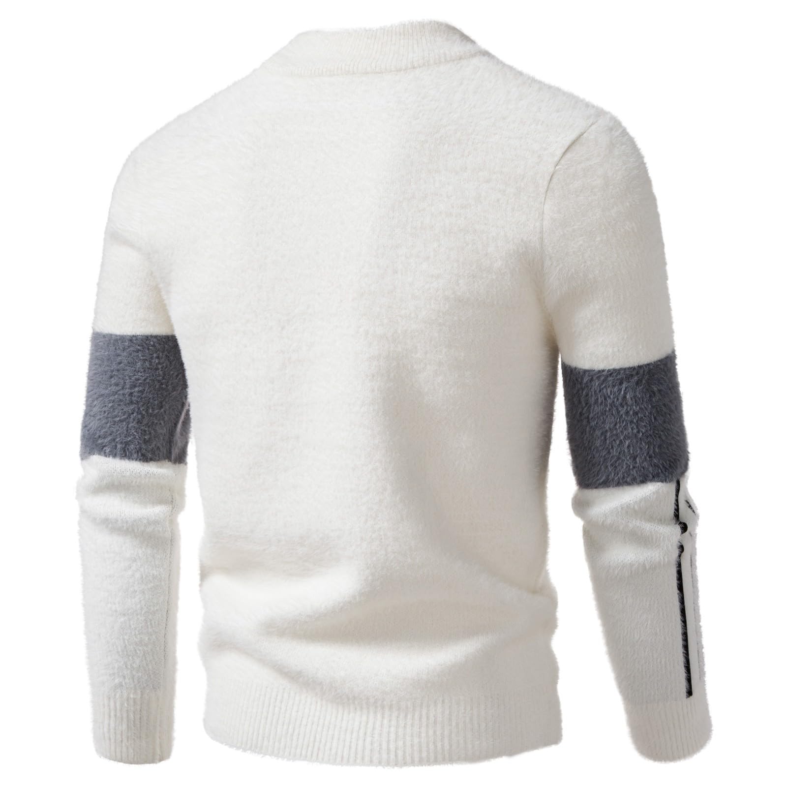 Suéter de punto jacquard, abrigo informal de manga larga con cuello redondo, suave y cálido, top de invierno con estampado elegante
