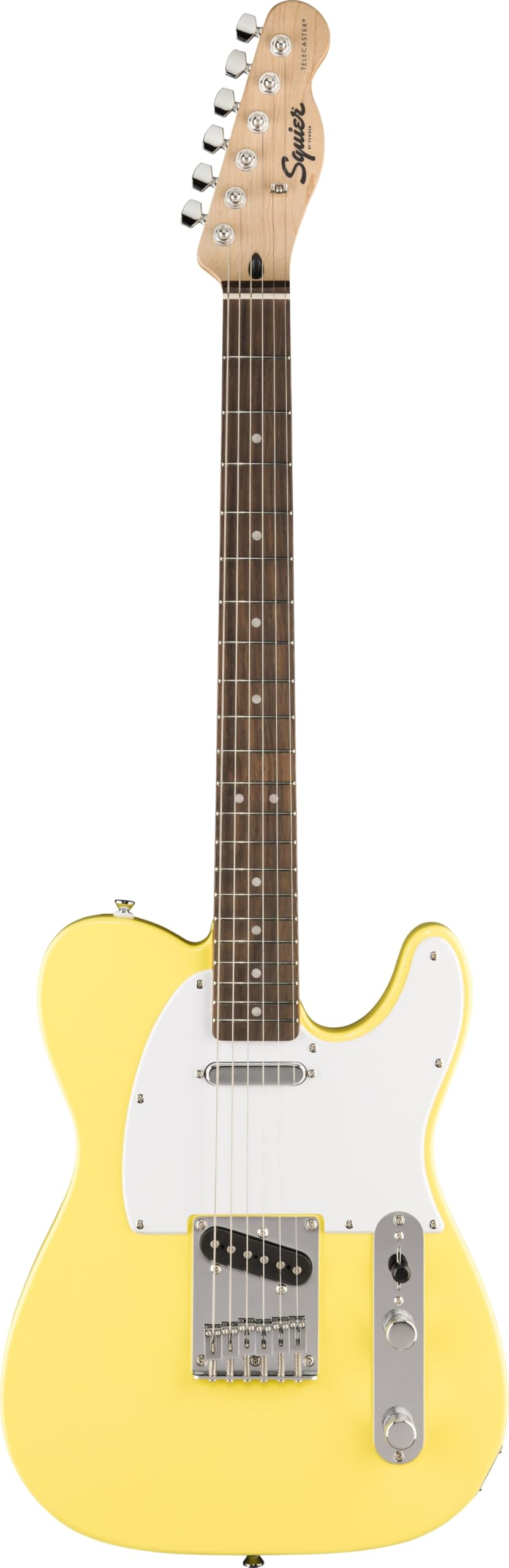 Sonic Telecaster Electric Guitar, with 2-Year Warranty, Canary Yellow, Laurel Fingerboard