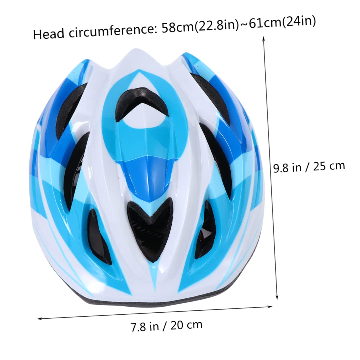 Kisangel 2pièces Casque De Ajustable pour Sports Extérieurs Casque De Roller Vélo Et Scooter Bleu