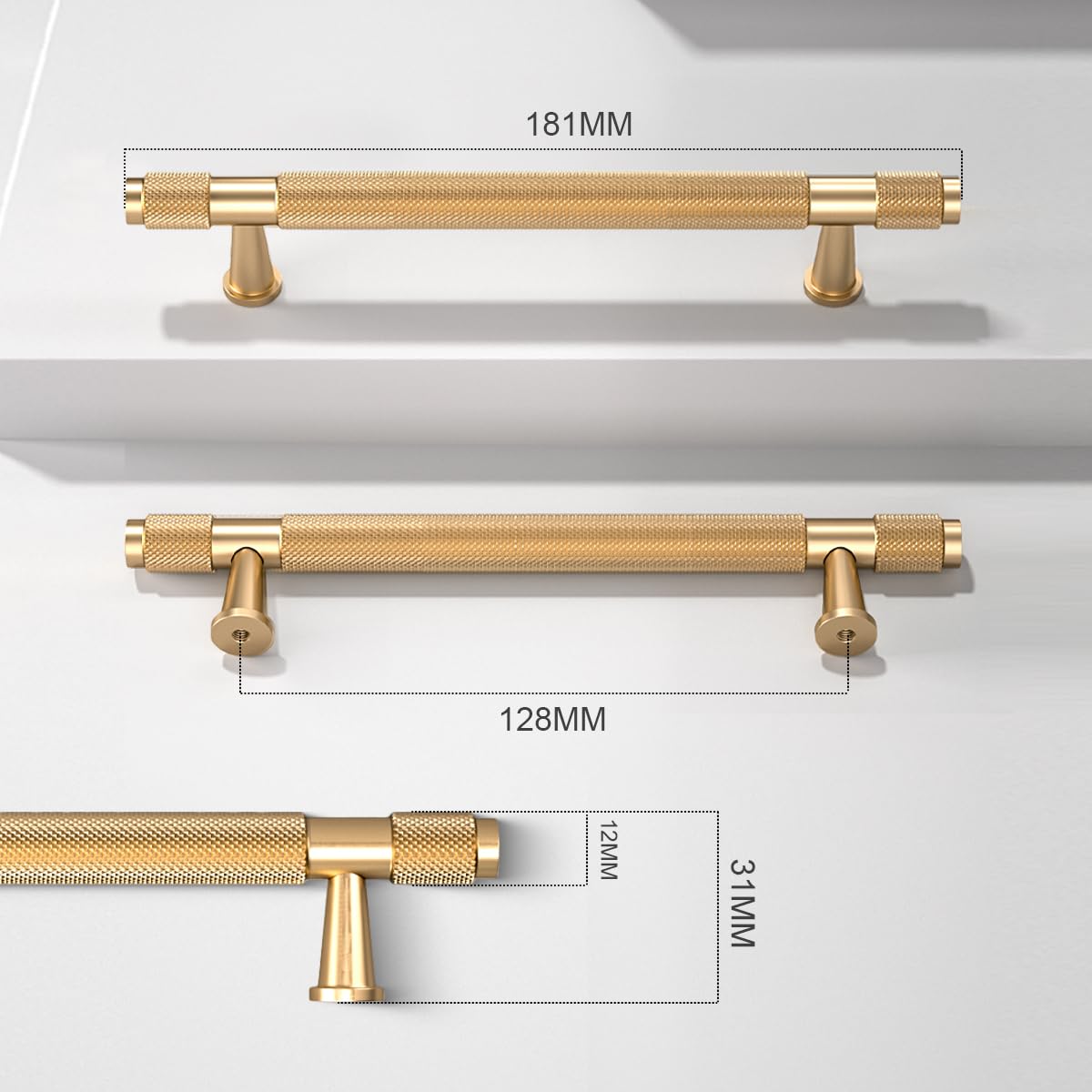 Amazon.co.jp: Bwintech 181mmゴールドアルマイトローレット