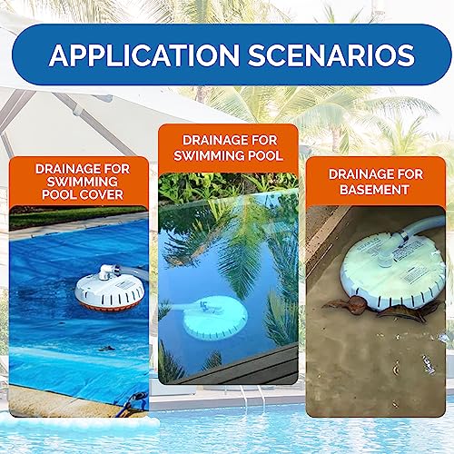 SEAFLO 115V Automatic 51W 1000 GPH Pool Cover Pump