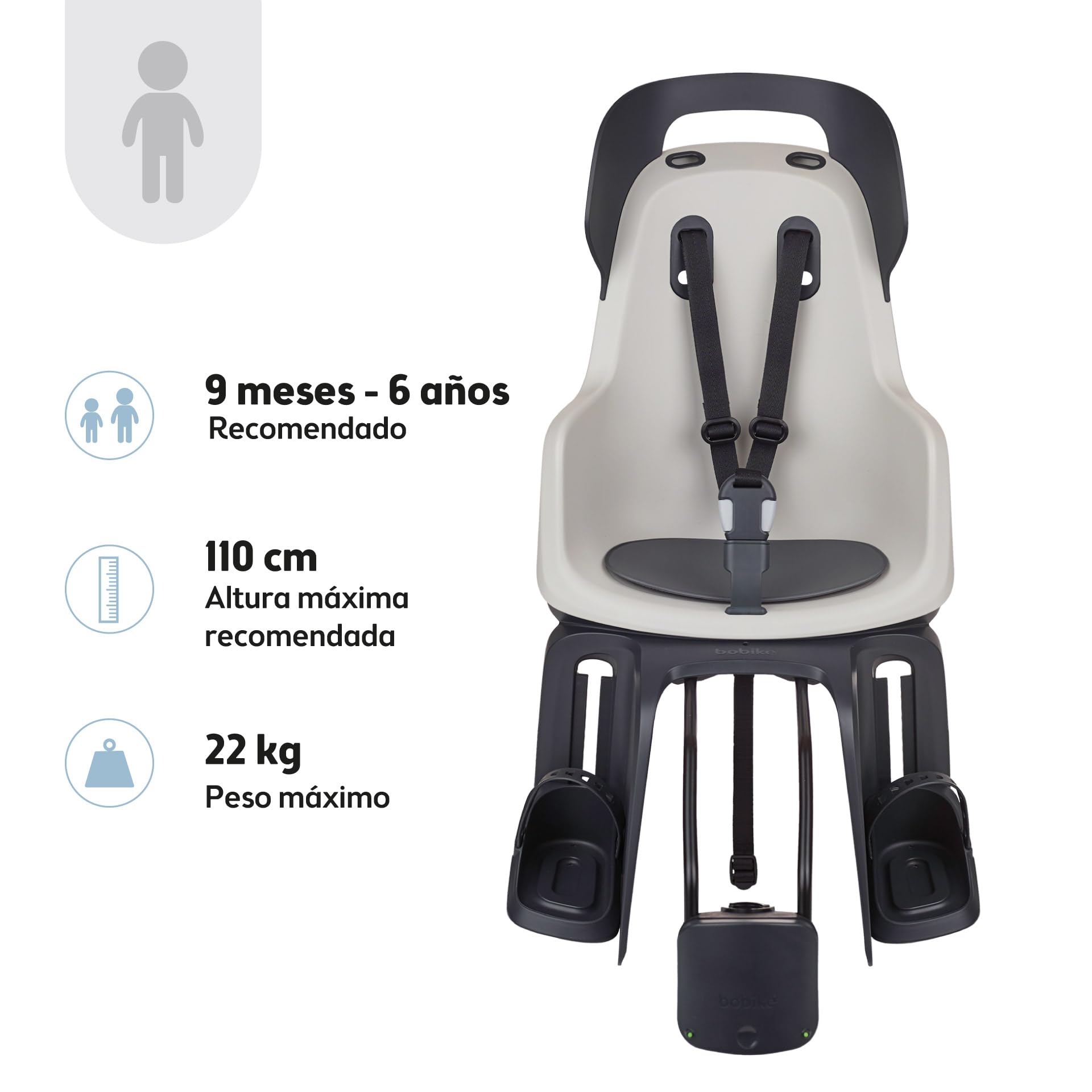 Bobike Go Maxi Rear Child Bike Seat MAX 22 kg