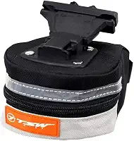 Bolsa De Selim Tsw Mod 04 Preta Cinza Canote Refletível Bike