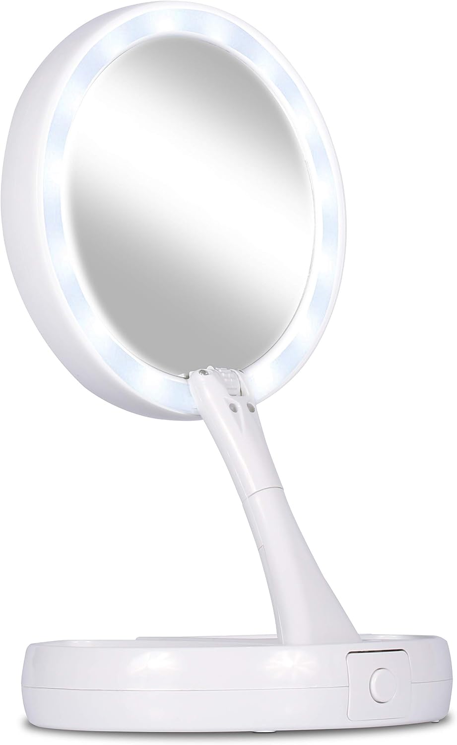 Espelho Facial de Camarim Led Articulável Com Aumento 10x para Maquiagem Barbear Portátil Espelho Facial de Camarim Led Articulável Com Aumento 10x para Maquiagem Barbear Portátil