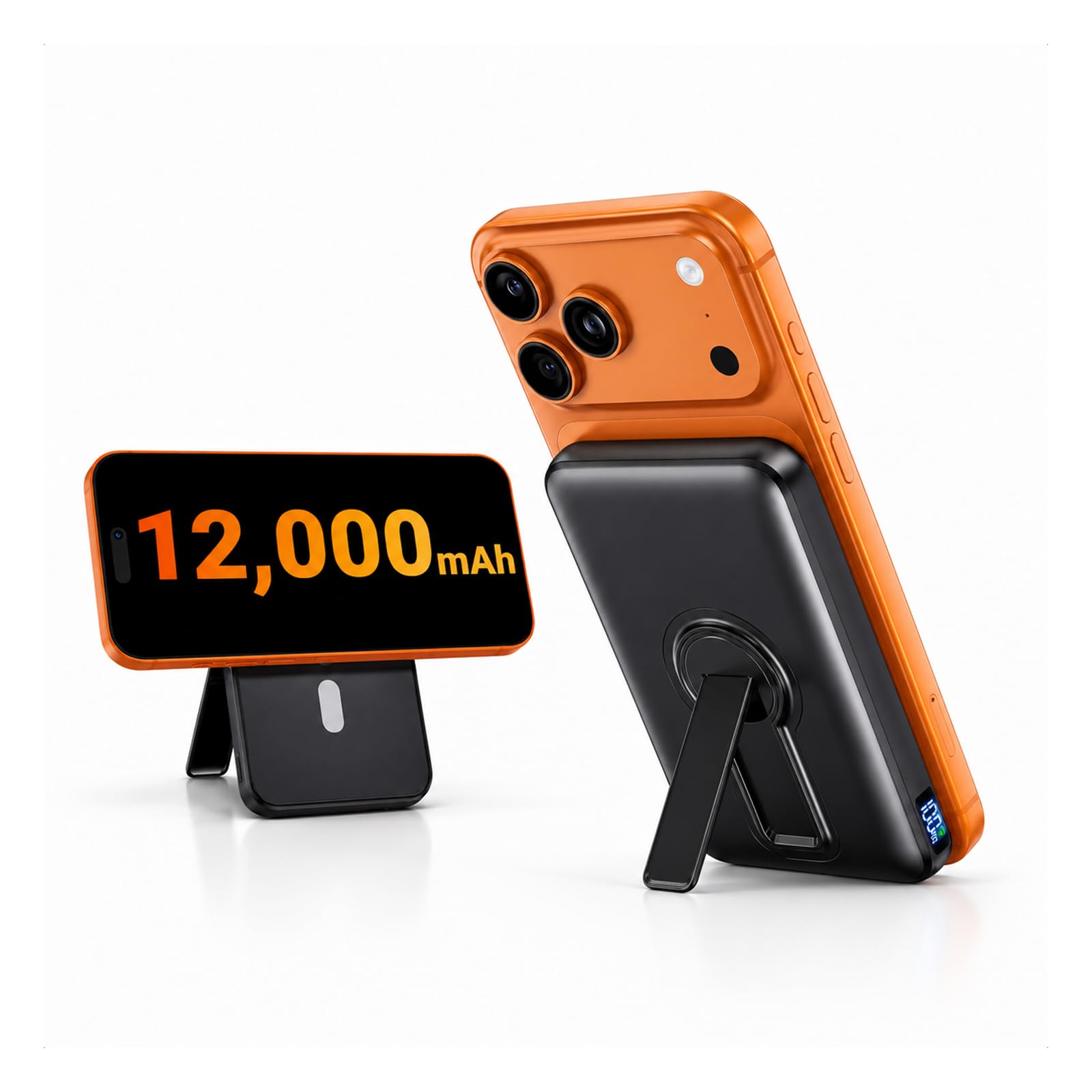 Amazon.com: Eissix Portable Charger 12000mAh, Foldable Stand, for