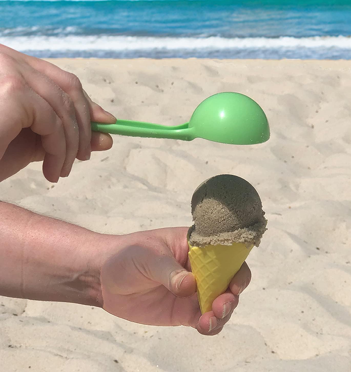 Prime Time Toys Wet N’ Wild Ice Cream Sand Set – 9 Pieces Sand Play Set : Toys & Games