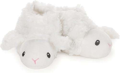 Baby GUND Lena Lamb - Botines suaves para bebé con sonajero, zapatos de bebé y bebé, talla única para 0-3 meses