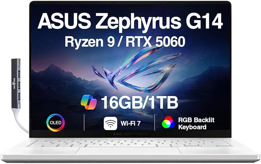 【即購入OK・全国送料無料】ASUS Zephyrus G14 Ryzen7 ASUS ROG Zephyrus G14 Gaming Laptop, 14
