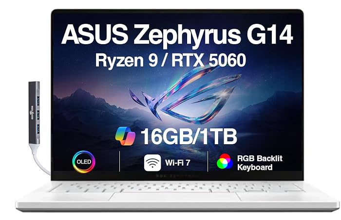 ASUS ROG Zephyrus G14 5060 Gaming Laptop 14.0" OLED 2.8K, Ryzen 9, 16GB/1TB