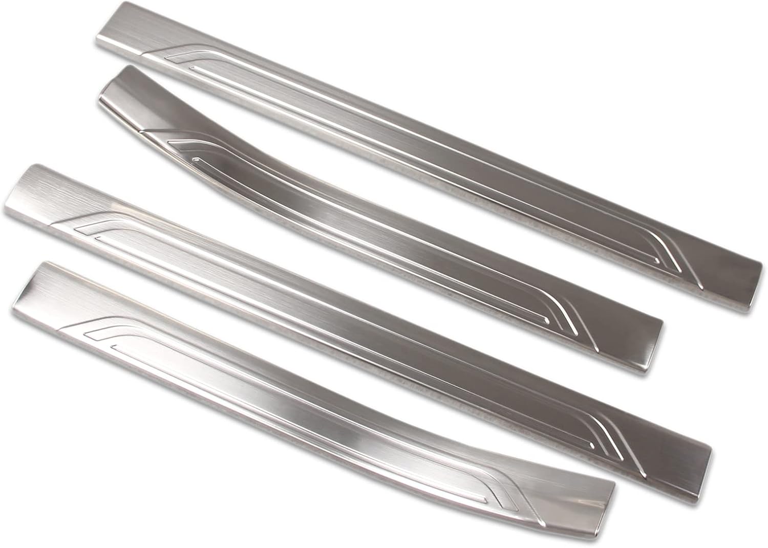 Photo 1 of  Fit for Honda Civic 2022 2023 2024 2025 Inside Door Sill Plate Cover Trims (Silver) 