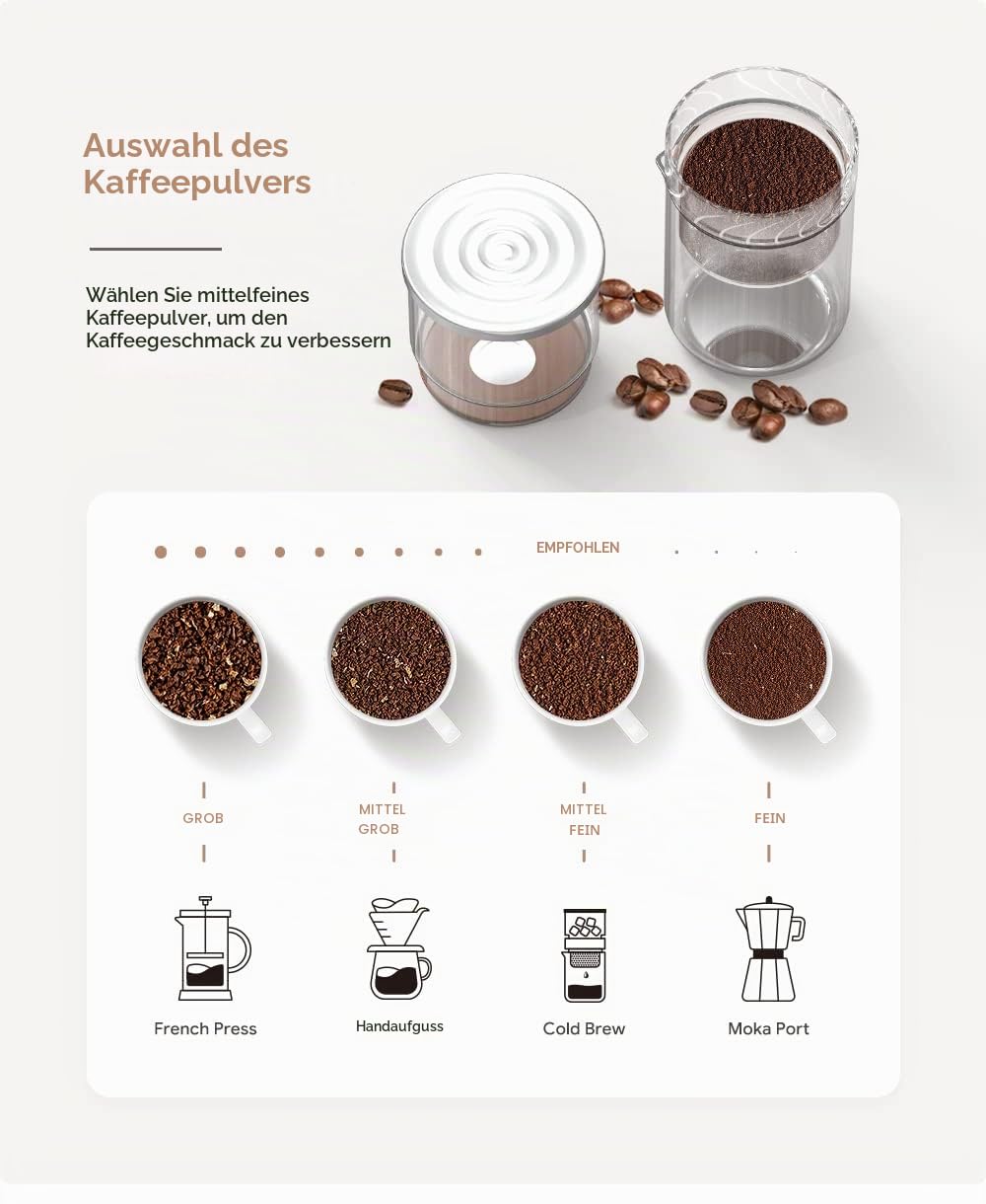 i Cafilas 2-in-1 Cold Brew Dripper Cold Brew Coffee Maker,Eis Tropf-Kaffeezubereiter 300ml - Kaffeebereiter für kaltgebrühten Kaffee und Tee, Kaffeemaschine für Kaltextraktion