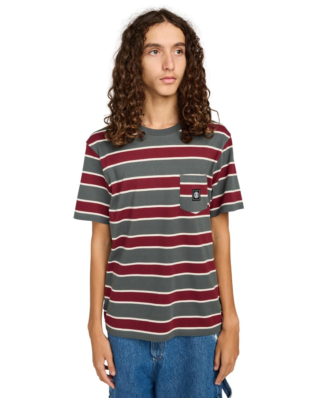 Element Icon Label Pocket - Short Sleeve T-Shirt - Men - Black.